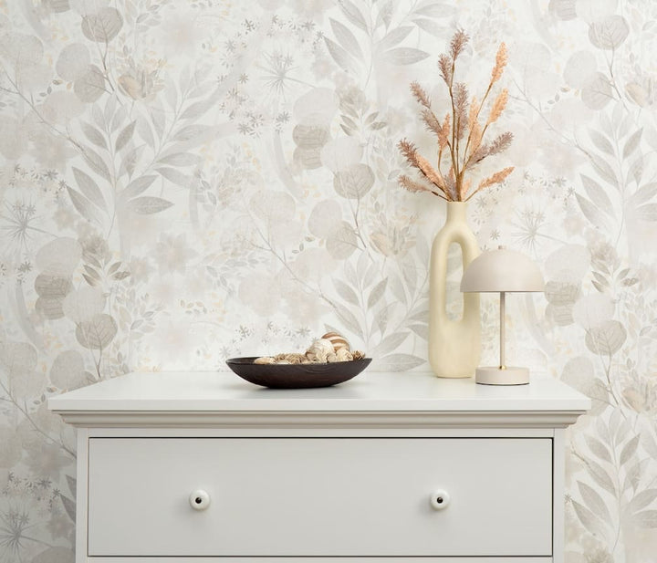 Erismann Secret Grove Floral Natural Wallpaper - 10506 - 31