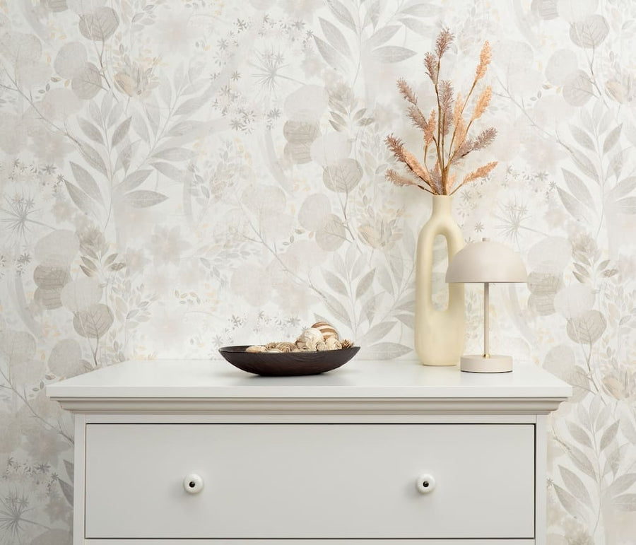 Erismann Secret Grove Floral Natural Wallpaper - 10506 - 31