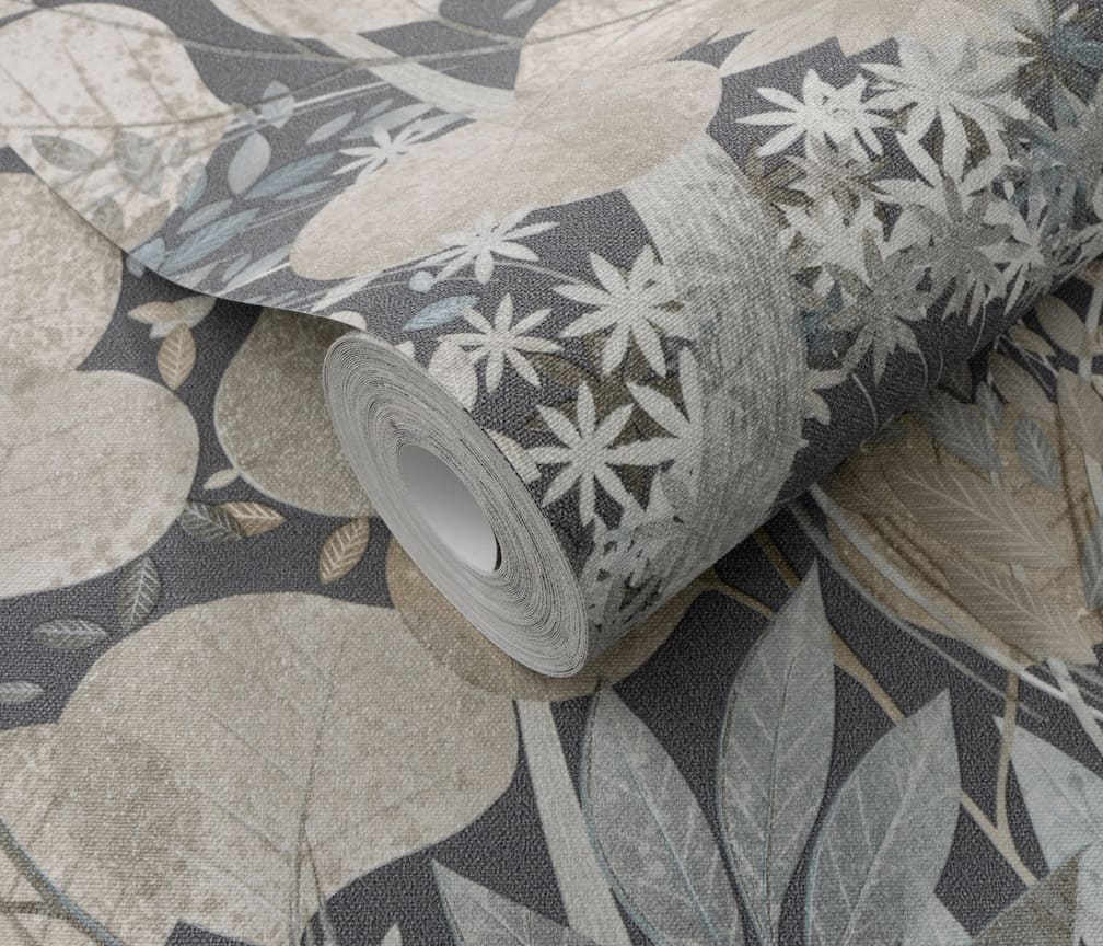 Erismann Secret Grove Floral Navy Wallpaper - 10506 - 44