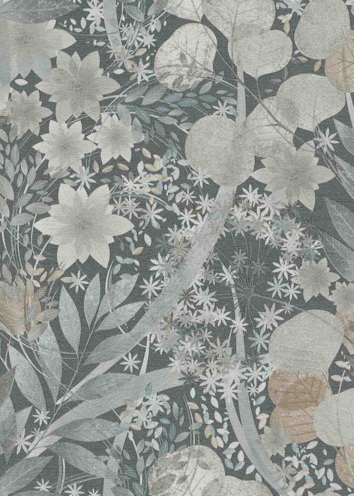 Erismann Secret Grove Floral Navy Wallpaper - 10506 - 44