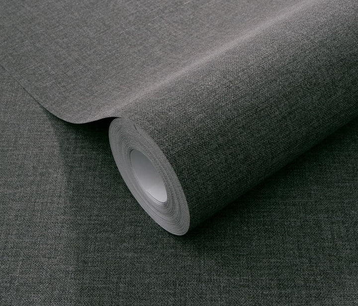 Erismann Serenity Linen Texture Black Wallpaper - 10510 - 47