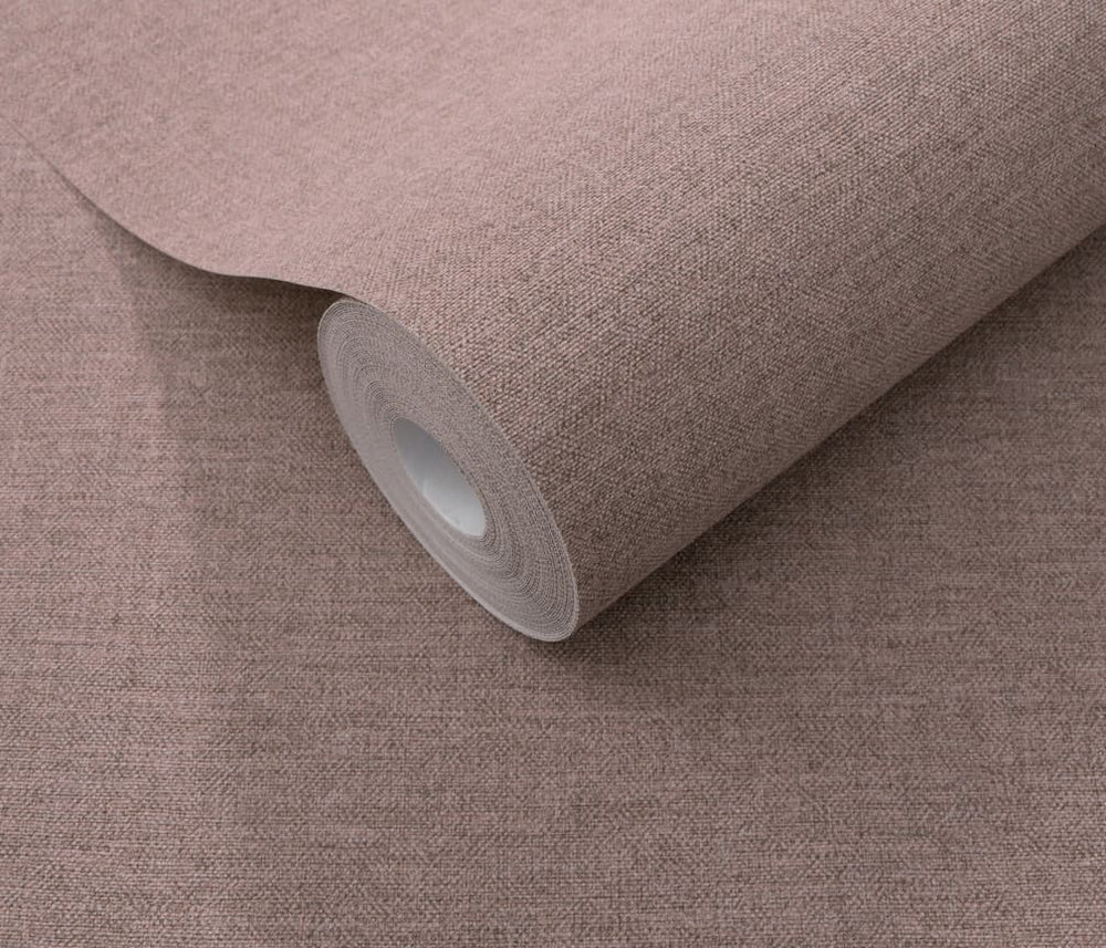 Erismann Serenity Linen Texture Dusty Pink Wallpaper - 10510 - 09
