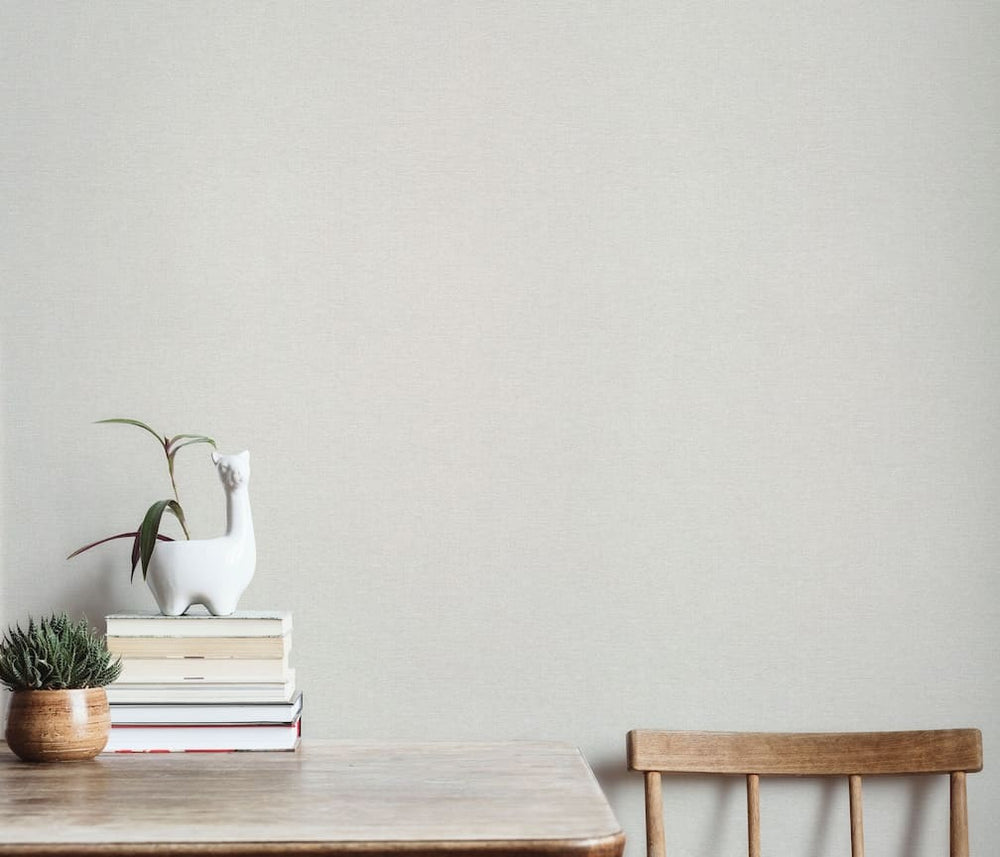 Erismann Serenity Linen Texture Light Grey Wallpaper - 10510 - 14