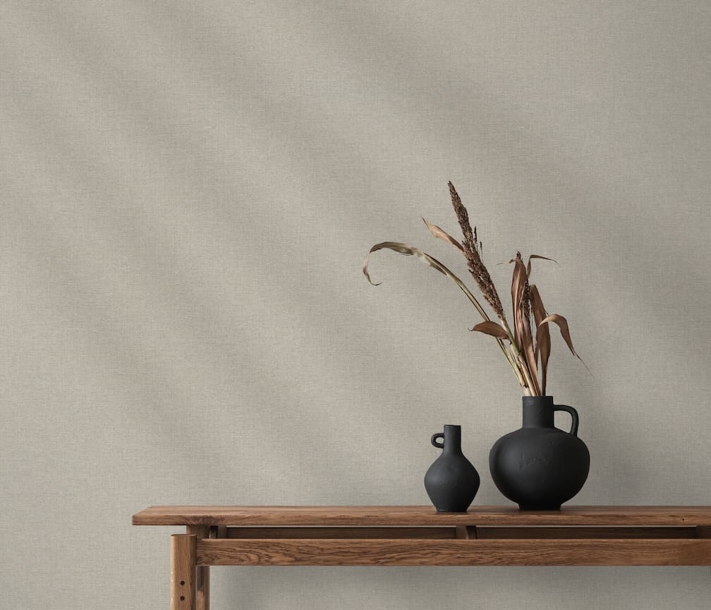 Erismann Serenity Linen Texture Taupe Wallpaper - 10510 - 37