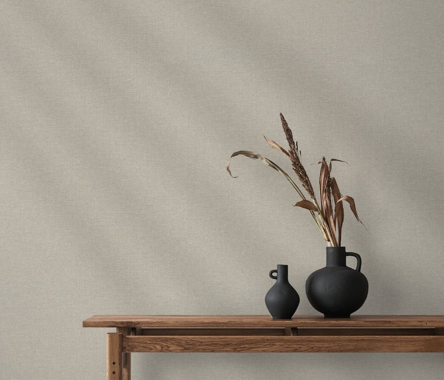 Erismann Serenity Linen Texture Taupe Wallpaper - 10510 - 37