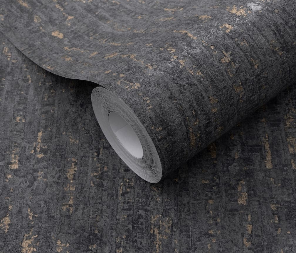 Erismann Shadow Veil Black / Gold Wallpaper - 10389 - 47