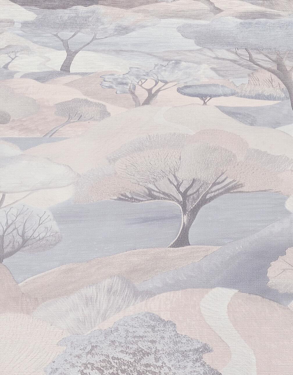 Erismann Tree Landscape Cream Vinyl Wallpaper - 10433 - 02