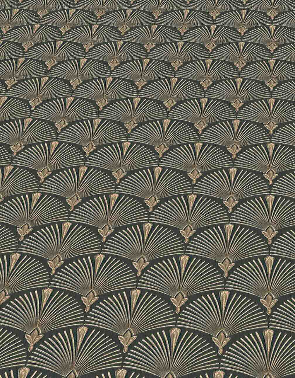 Erismann Versailles Arch Fan Art Deco Black/Gold Wallpaper - 10346 - 15