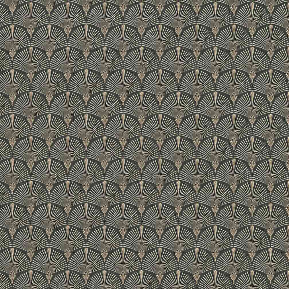 Erismann Versailles Arch Fan Art Deco Black/Gold Wallpaper - 10346 - 15