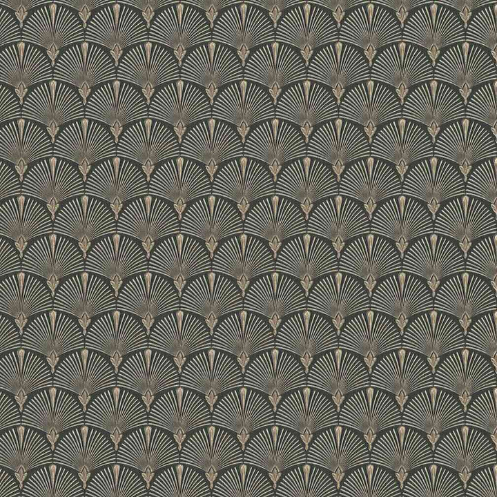 Erismann Versailles Arch Fan Art Deco Black/Gold Wallpaper - 10346 - 15