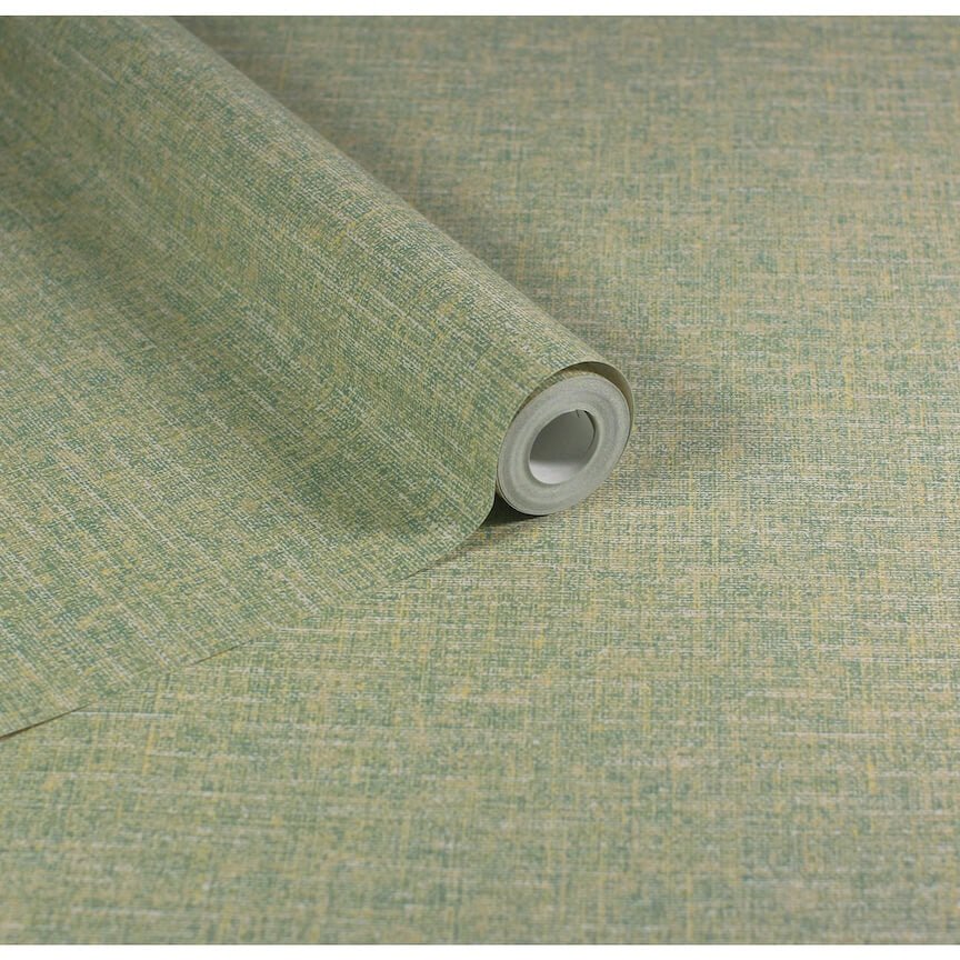  - Esselle Artisan Weave Sage Wallpaper - 100007EH - Decor Warehouse