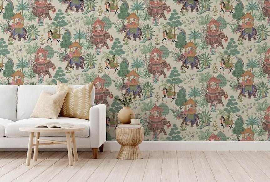 Esselle Emperor's Garden Stone Multicoloured Wallpaper - 100013EH