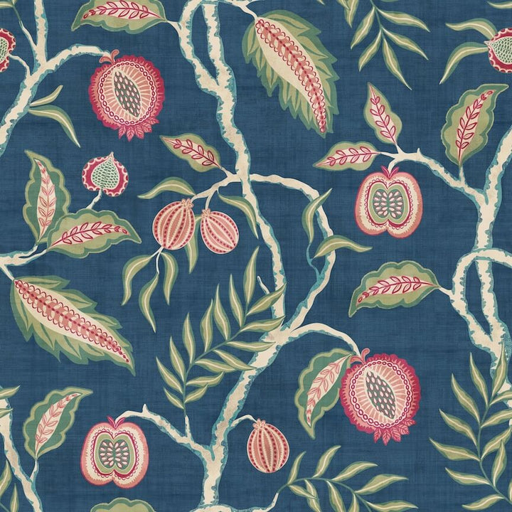  - Esselle Fruits of Paradise Navy Wallpaper - 100022EH - Decor Warehouse