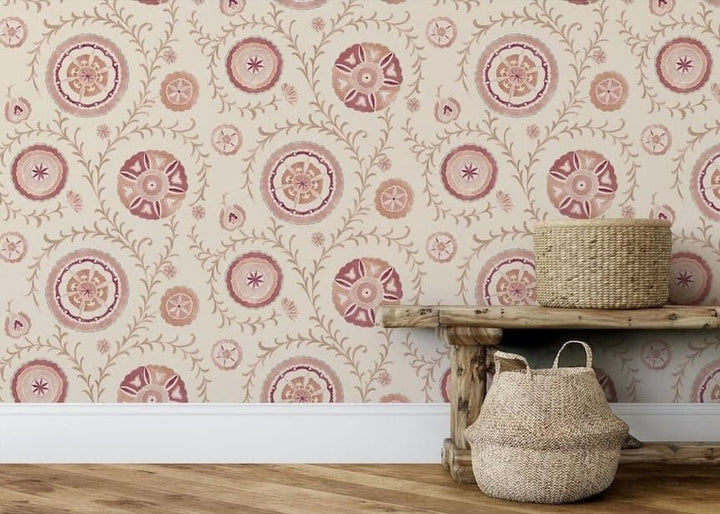  - Esselle Nahlia Trail Warm Spice Wallpaper - 100035EH - Decor Warehouse