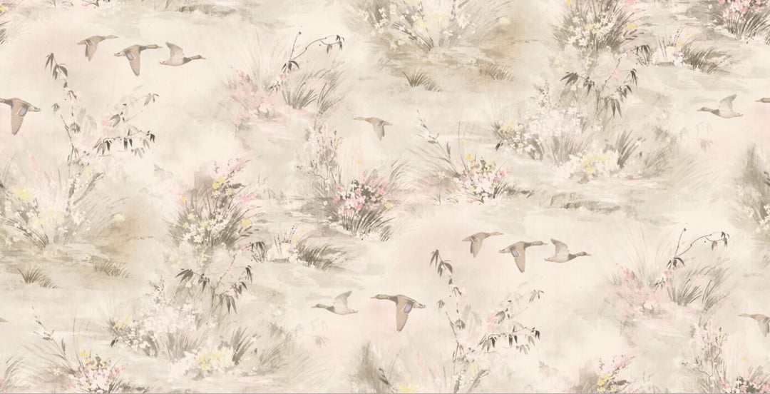 WM-382-01-Woodchip & Magnolia-Ey Up Duck Natural Wallpaper-Decor Warehouse