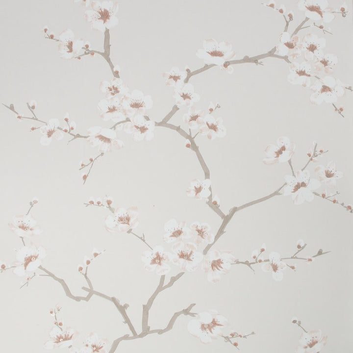 Fresco Apple Blossom Burnt Orange Wallpaper -