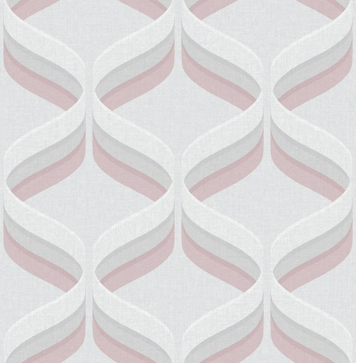 Fresco Retro Ogee Pink Wallpaper - 107976