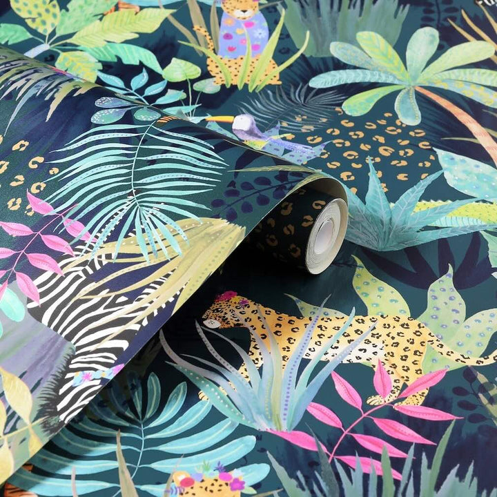925308 - Arthouse - Hidden Jungle Multi Wallpaper - Decor Warehouse