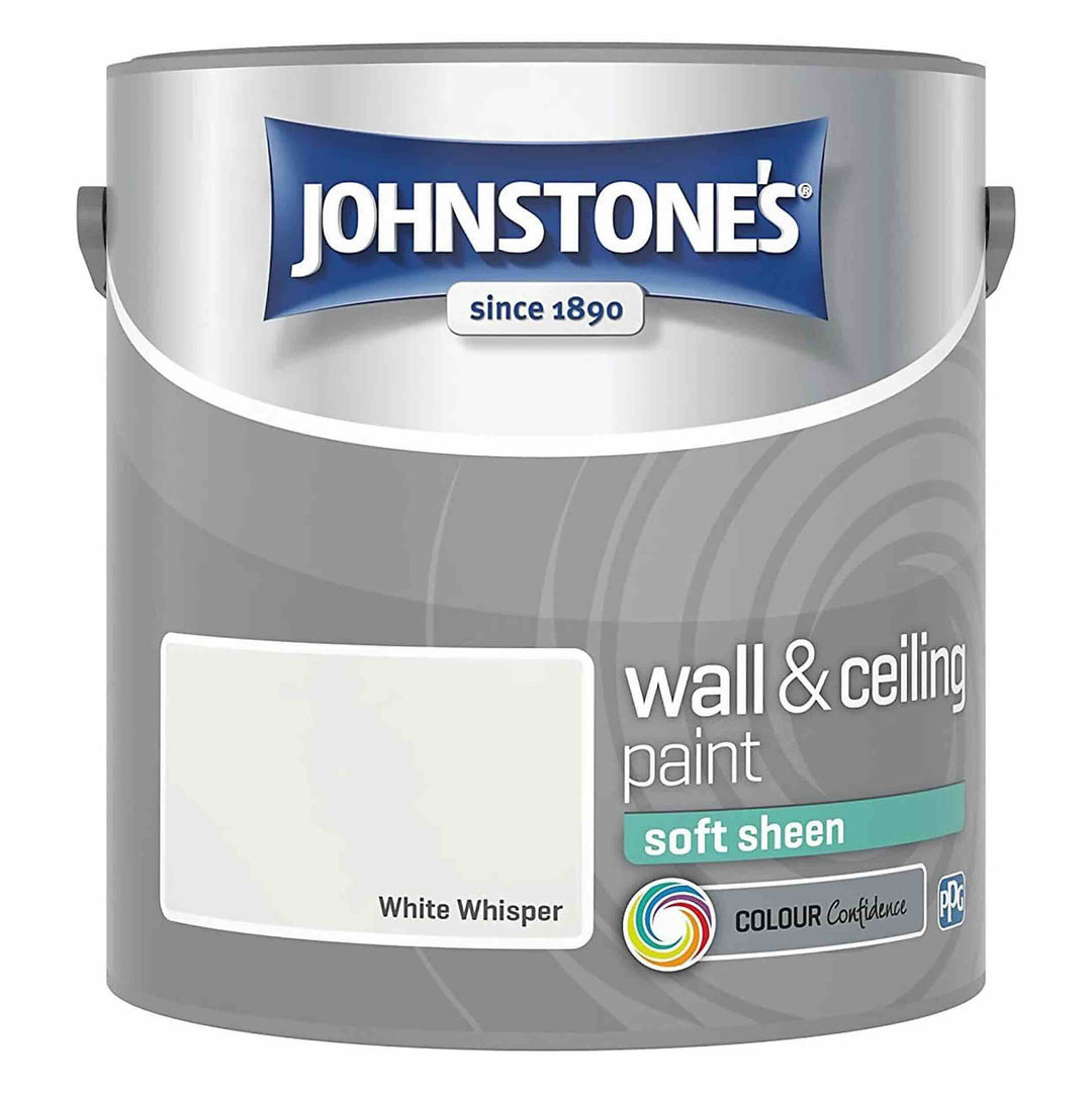 Johnstone's Wall and Ceiling Soft Sheen Paint - White Whisper 2.5L