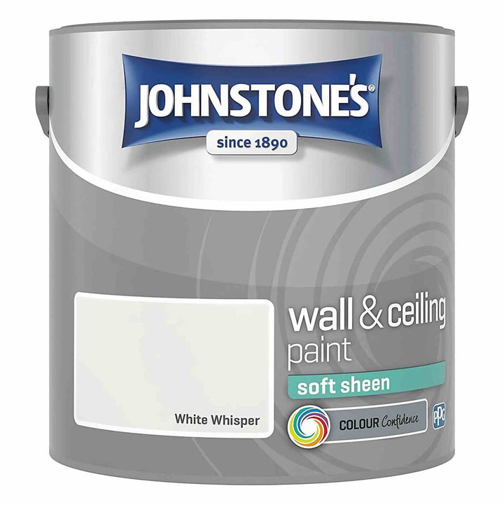Johnstone's Wall and Ceiling Soft Sheen Paint - White Whisper 2.5L