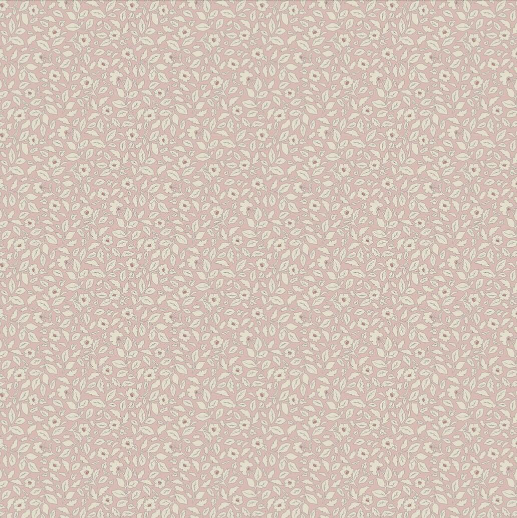 128917 - Joules - Joules Ditsy Floral Print Soft Pink Wallpaper - Decor Warehouse