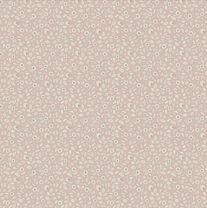 128917 - Joules - Joules Ditsy Floral Print Soft Pink Wallpaper - Decor Warehouse