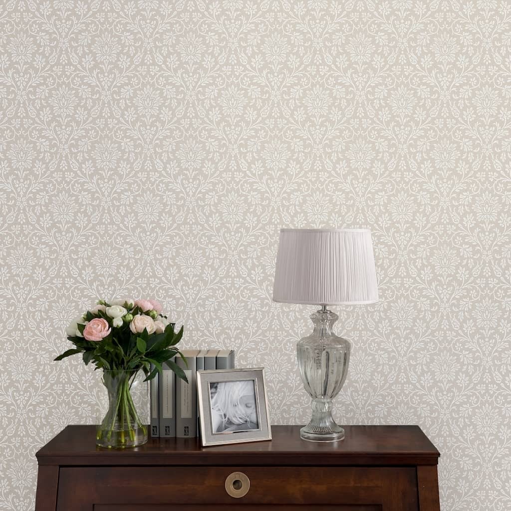 - Laura Ashley Annecy Dove Grey Wallpaper - 113369 - Decor Warehouse