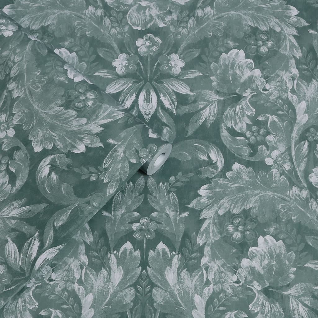 - Laura Ashley Apolline Jade Green Wallpaper - 119842 - Decor Warehouse