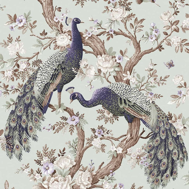 - Laura Ashley Belvedere Duck Egg Wallpaper - 113398 - Decor Warehouse