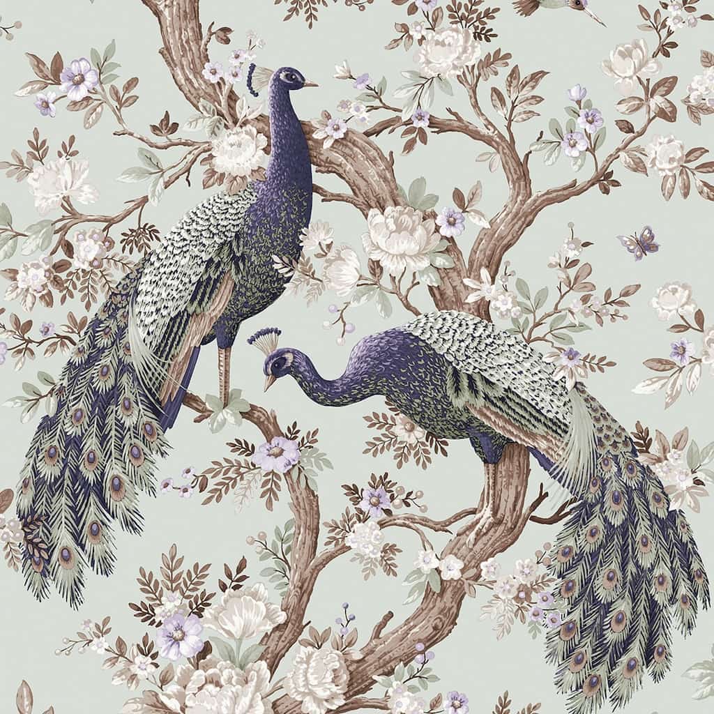 - Laura Ashley Belvedere Duck Egg Wallpaper - 113398 - Decor Warehouse