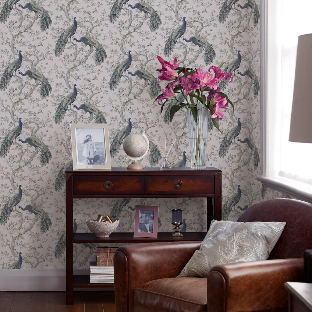 - Laura Ashley Belvedere Midnight Wallpaper - 113397 - Decor Warehouse