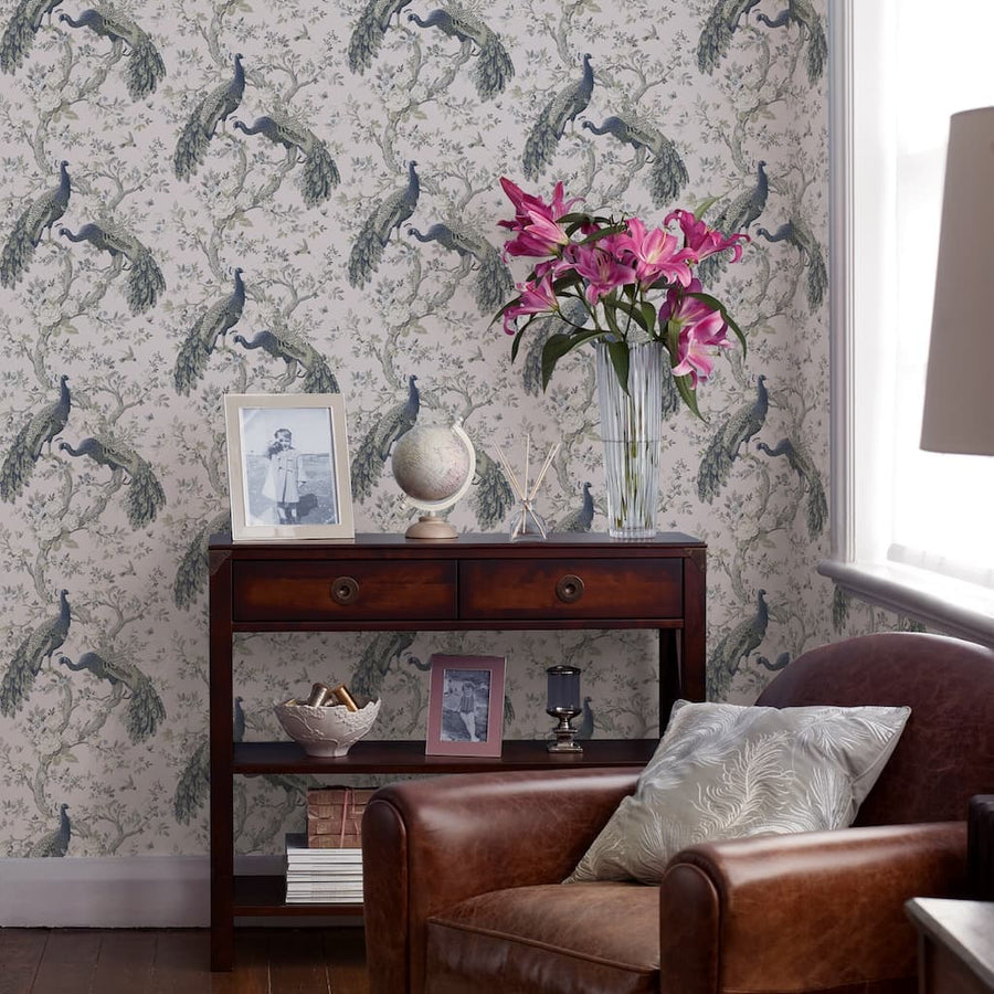  - Laura Ashley Belvedere Midnight Wallpaper - 113397 - Decor Warehouse