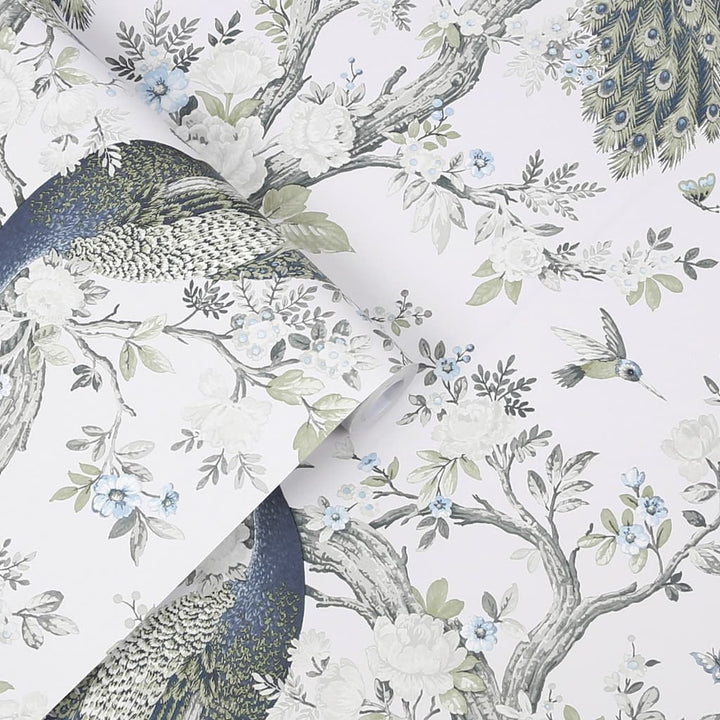  - Laura Ashley Belvedere Midnight Wallpaper - 113397 - Decor Warehouse