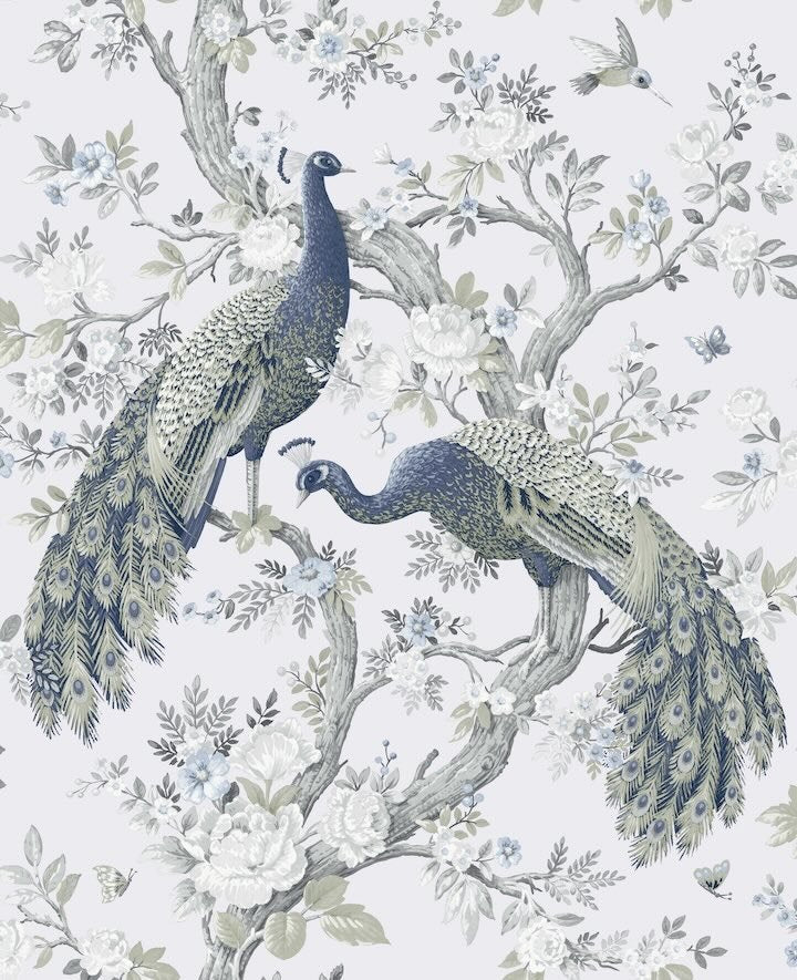- Laura Ashley Belvedere Midnight Wallpaper - 113397 - Decor Warehouse