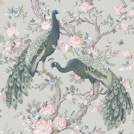 Laura Ashley - Animal Design Wallpaper Collection - Image of Belvedere sage