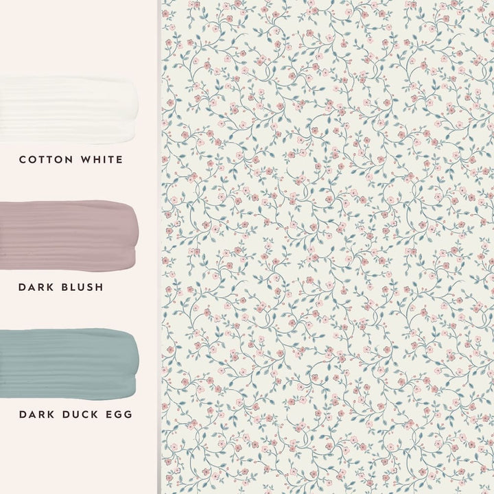 Laura Ashley Blencow Sprig Wallpaper - 122749