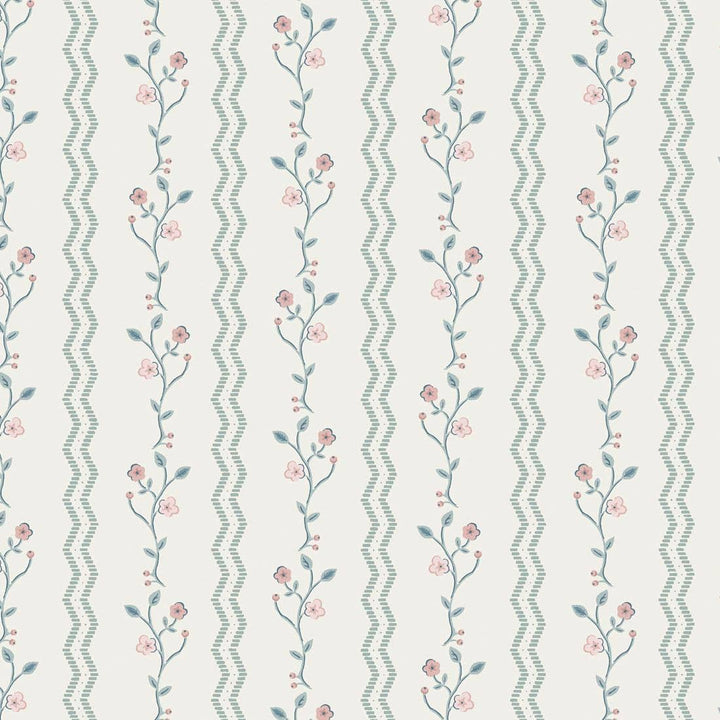 Laura Ashley Blencow Stripe Duck Egg Wallpaper