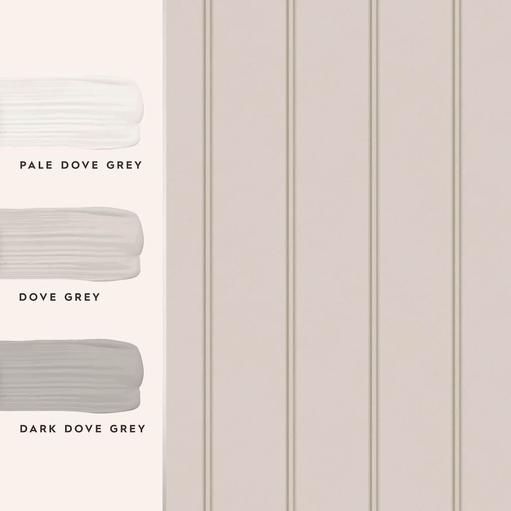 Laura Ashley Chalford Wood Panelling Dove Grey Wallpaper - 122759