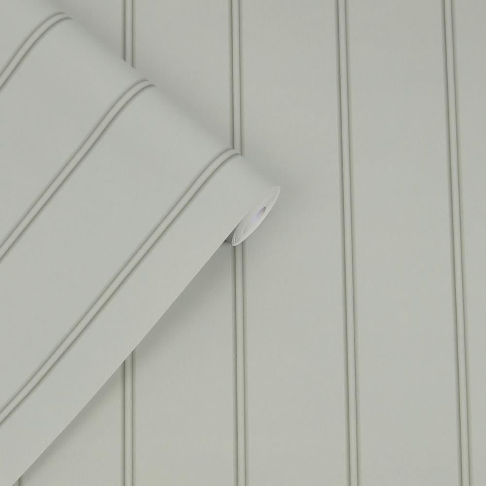 - Laura Ashley Chalford Wood Panelling Sage Wallpaper - 122757 - Decor Warehouse