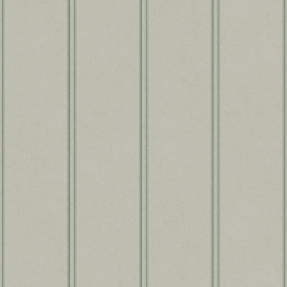 122757 - Laura Ashley - Laura Ashley Chalford Wood Panelling Sage Wallpaper - Decor Warehouse