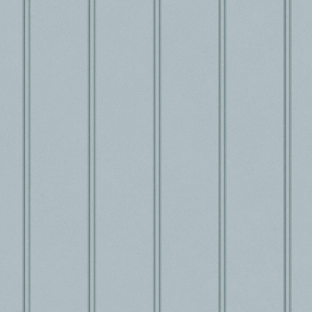 122758 - Laura Ashley - Laura Ashley Chalford Wood Panelling Seaspray Wallpaper - Decor Warehouse