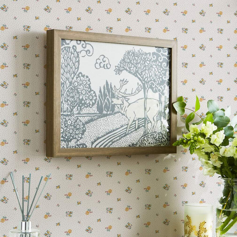 Laura Ashley Claudia's Friend Pale Ochre Yellow Wallpaper - 121084