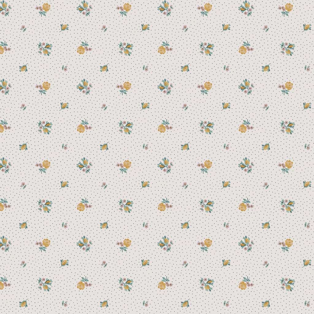 121084 - Laura Ashley - Laura Ashley Claudia‚Äôs Friend Pale Ochre Yellow Wallpaper - Decor Warehouse