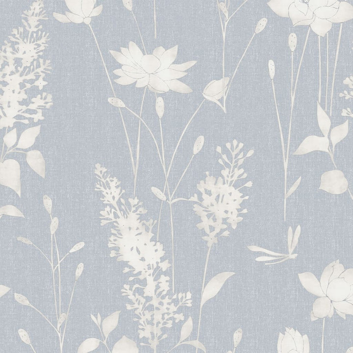  - Laura Ashley Dragonfly Garden Chalk Wallpaper - 113343 - Decor Warehouse