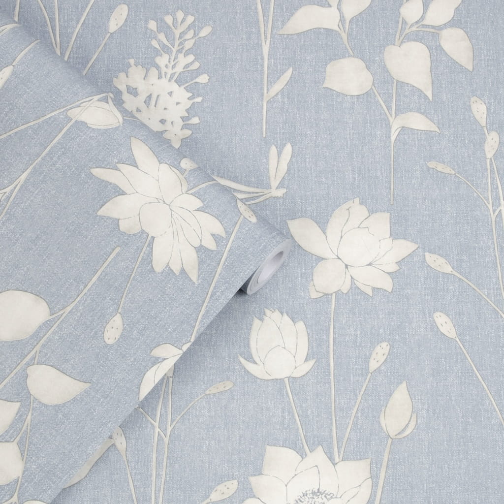  - Laura Ashley Dragonfly Garden Chalk Wallpaper - 113343 - Decor Warehouse