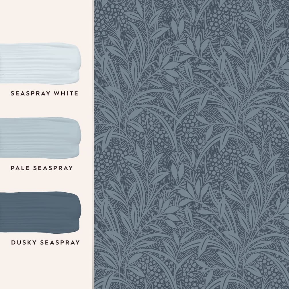 Laura Ashley Dusky Seaspray Barley Wallpaper - 113339