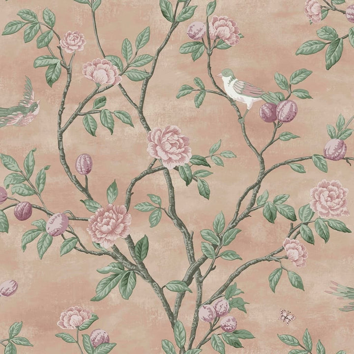 - Laura Ashley Eglantine Blush Wallpaper - 113372 - Decor Warehouse