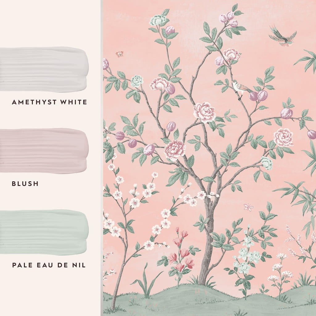  - Laura Ashley Eglantine Mural - 113411 - Decor Warehouse