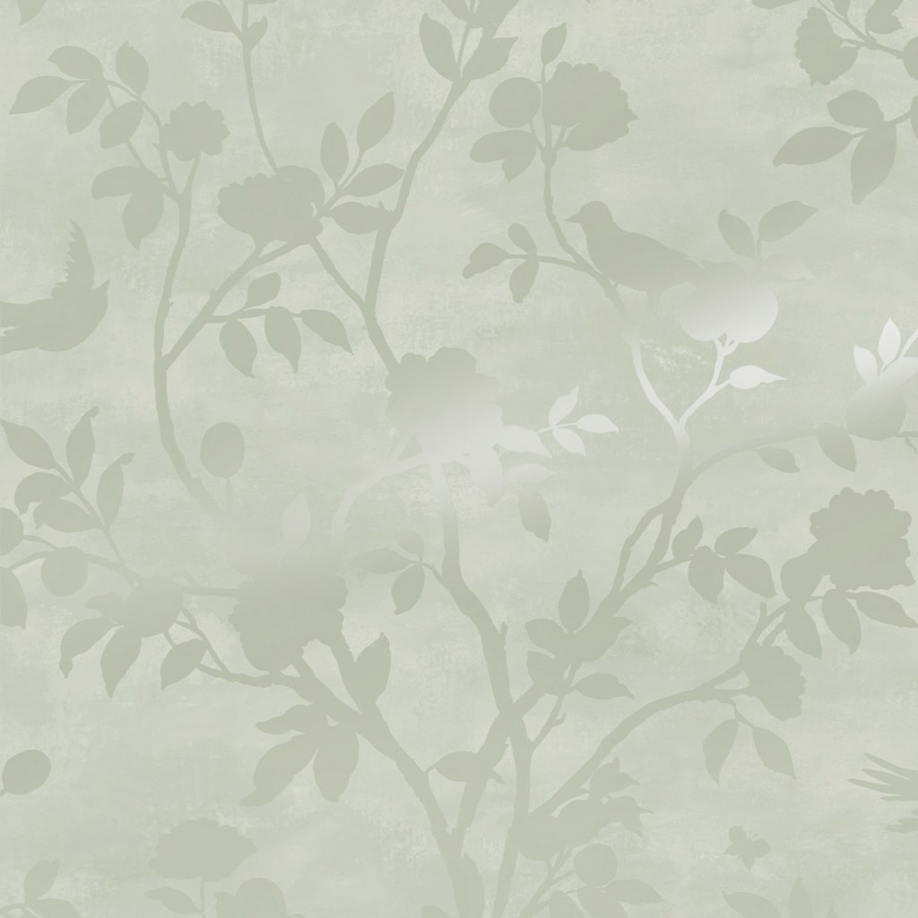  - Laura Ashley Eglantine Silhouette Eau De Nil Wallpaper - 113373 - Decor Warehouse