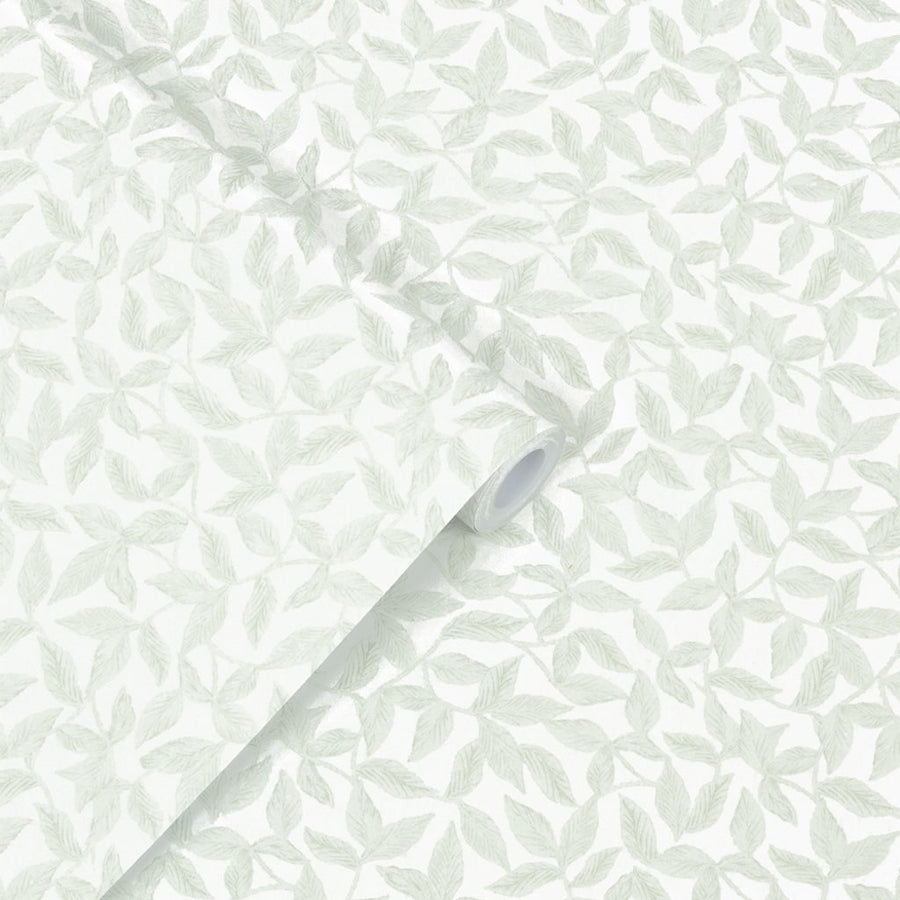  - Laura Ashley Erwood Pale Eau de Nil Wallpaper - 115265 - Decor Warehouse
